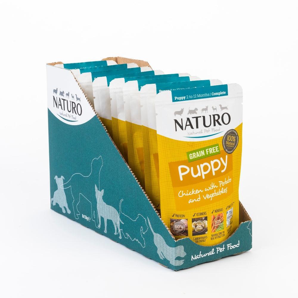Naturo Puppy Grain Free Chicken with Potato & Veg 8 x 150g | Luxury Home Accessories | Heulog Glow