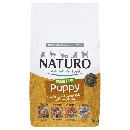 Naturo Puppy Grain Free Chicken with Sweet Potato & Veg 2kg | Luxury Home Accessories | Heulog Glow