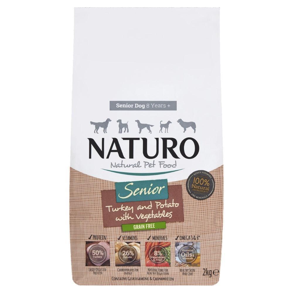 Naturo Senior Grain Free Turkey with Potato & Veg 2kg | Luxury Home Accessories | Heulog Glow