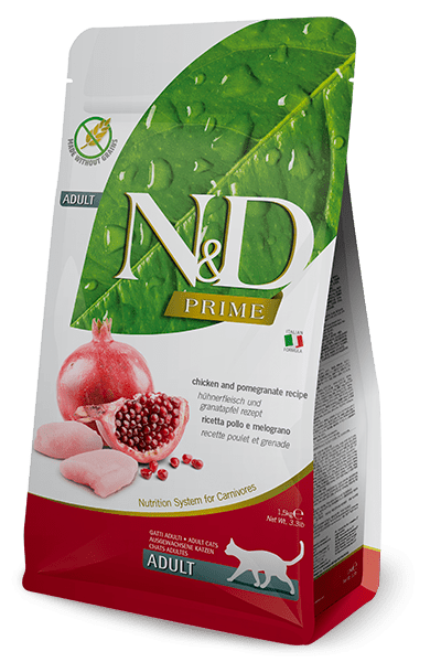 N&D Prime Cat Chicken & Pomegranate Adult 300g | Luxury Home Accessories | Heulog Glow