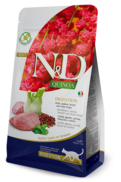 N&D Quinoa Cat Digestion. Lamb & Fennel Adult 300g | Luxury Home Accessories | Heulog Glow