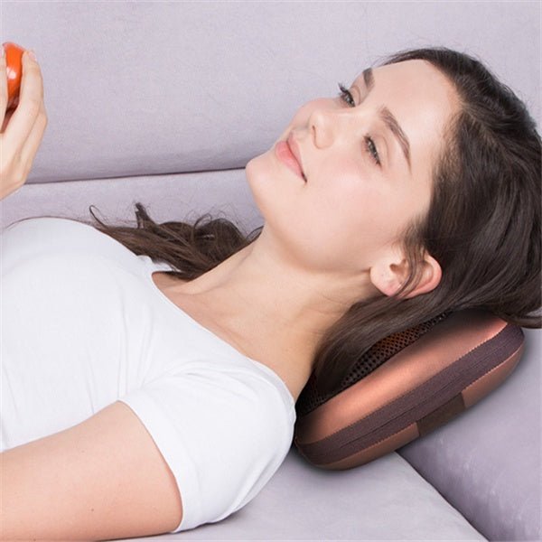 Neck Massager Home Car Neck Cervical Massage Electric Multifunctional Massage Pillow Waist Back Relaxation Device | Luxury Home Accessories | Heulog Glow