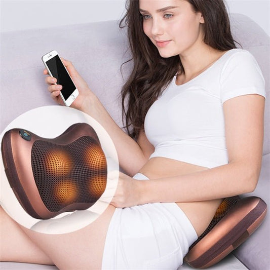 Neck Massager Home Car Neck Cervical Massage Electric Multifunctional Massage Pillow Waist Back Relaxation Device | Luxury Home Accessories | Heulog Glow