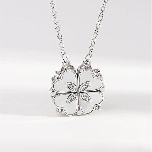 Net Red Clover Enamel Necklace Female | Luxury Home Accessories | Heulog Glow