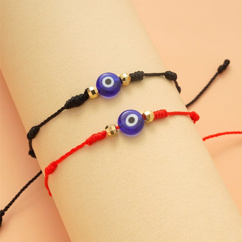 New 7-knot Evil Eye Bracelet 6 Pack Blue Eye Paper Card Bracelet Braided Adjustable Bracelet | Luxury Home Accessories | Heulog Glow