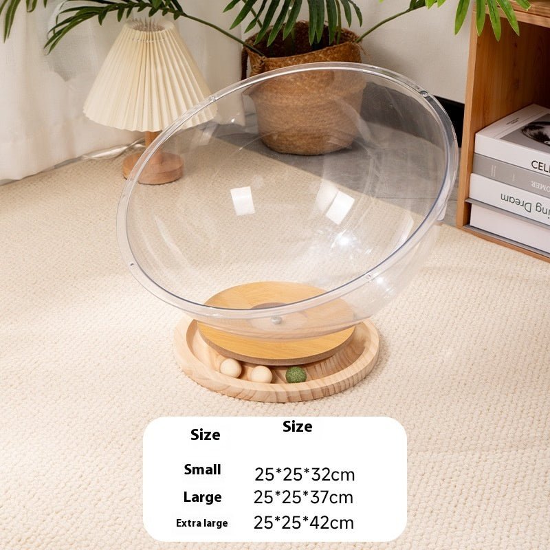 New Cat Space Capsule Bathtub Transparent Acrylic | Luxury Home Accessories | Heulog Glow