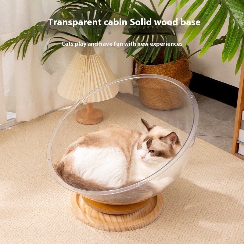 New Cat Space Capsule Bathtub Transparent Acrylic | Luxury Home Accessories | Heulog Glow