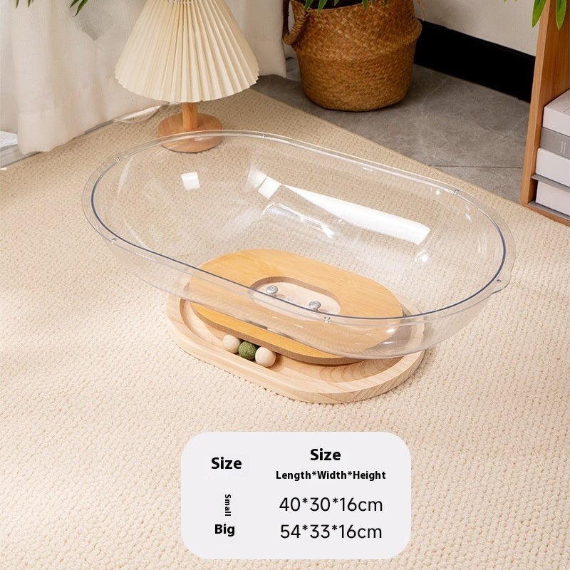 New Cat Space Capsule Bathtub Transparent Acrylic | Luxury Home Accessories | Heulog Glow