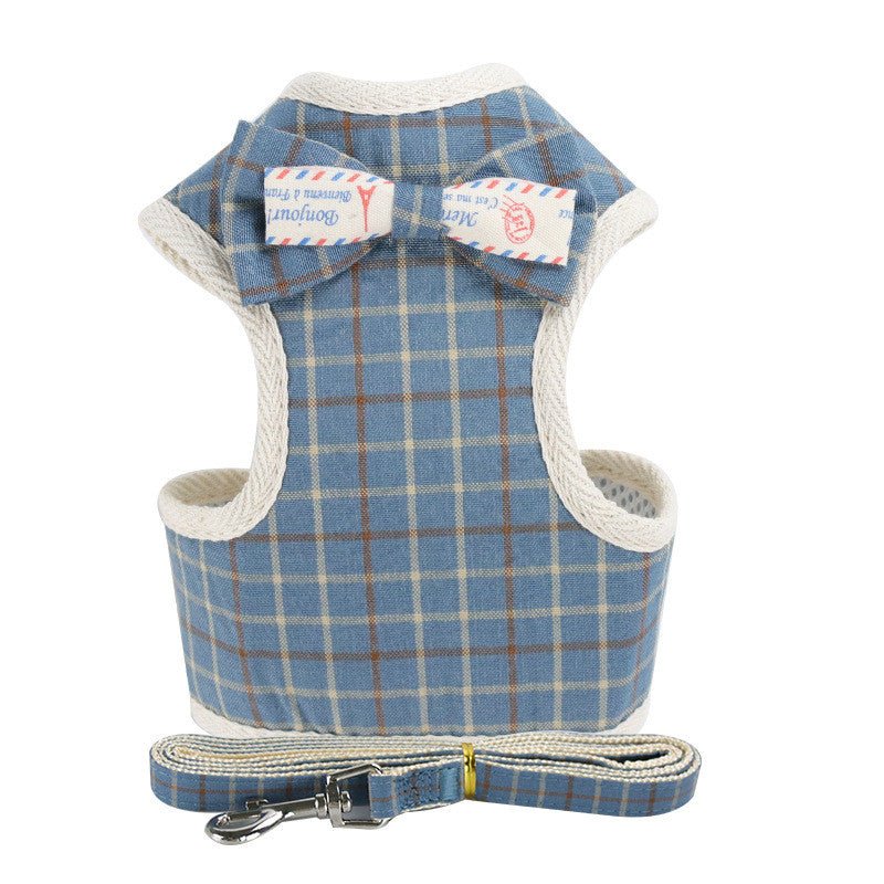 New Dog Leash Suit Vest-Style Bowknot Chest Back | Luxury Home Accessories | Heulog Glow