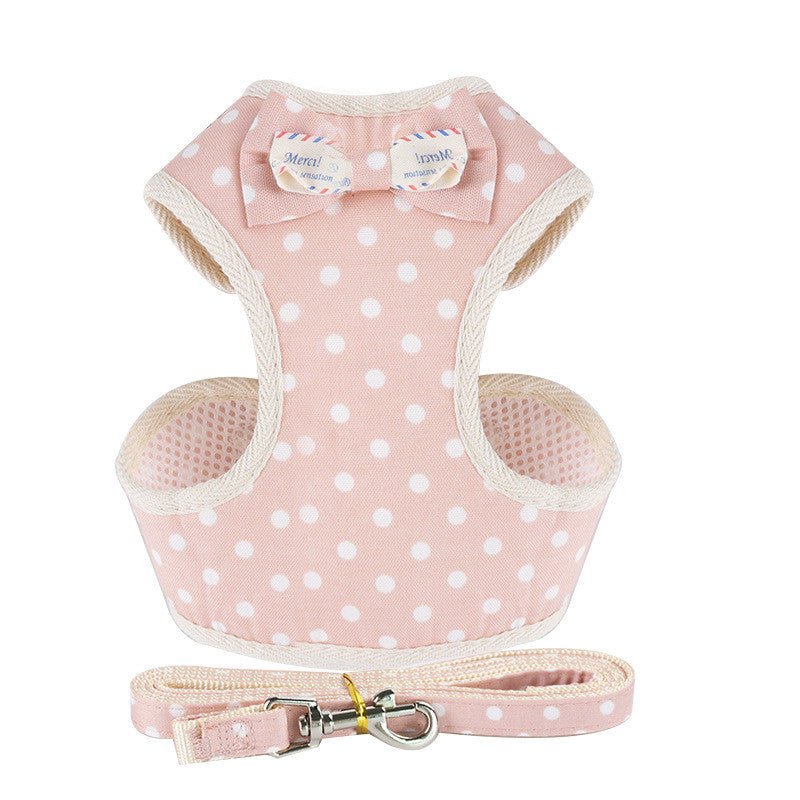 New Dog Leash Suit Vest-Style Bowknot Chest Back | Luxury Home Accessories | Heulog Glow