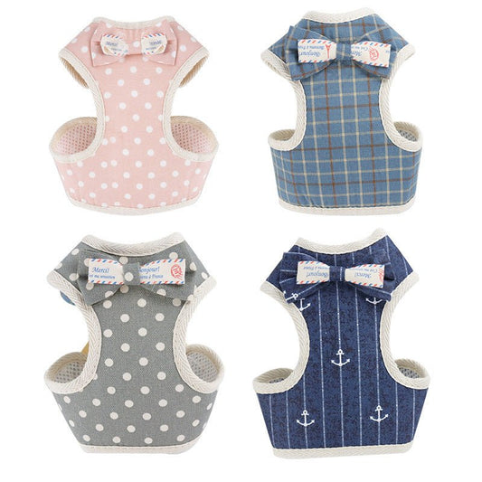 New Dog Leash Suit Vest-Style Bowknot Chest Back | Luxury Home Accessories | Heulog Glow