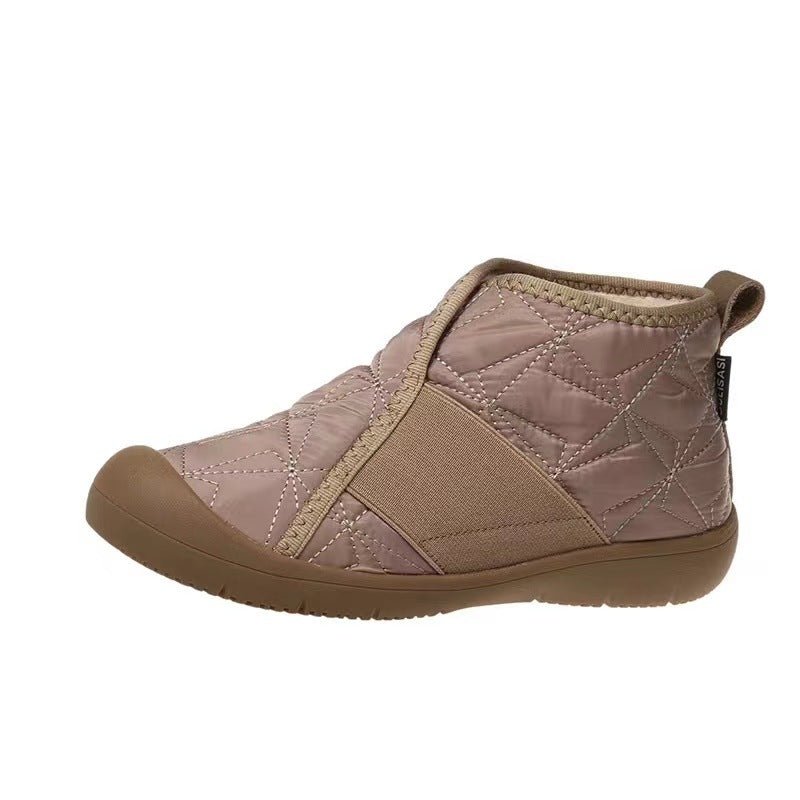 New Flat Snow Boots Winter Warm Non-slip Cotton Shoes Fashion Casual Waterproof Plush Ankle Boots | Luxury Home Accessories | Heulog Glow
