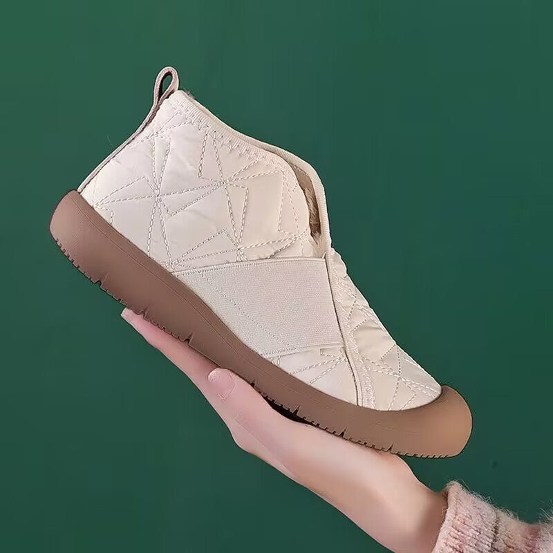 New Flat Snow Boots Winter Warm Non-slip Cotton Shoes Fashion Casual Waterproof Plush Ankle Boots | Luxury Home Accessories | Heulog Glow