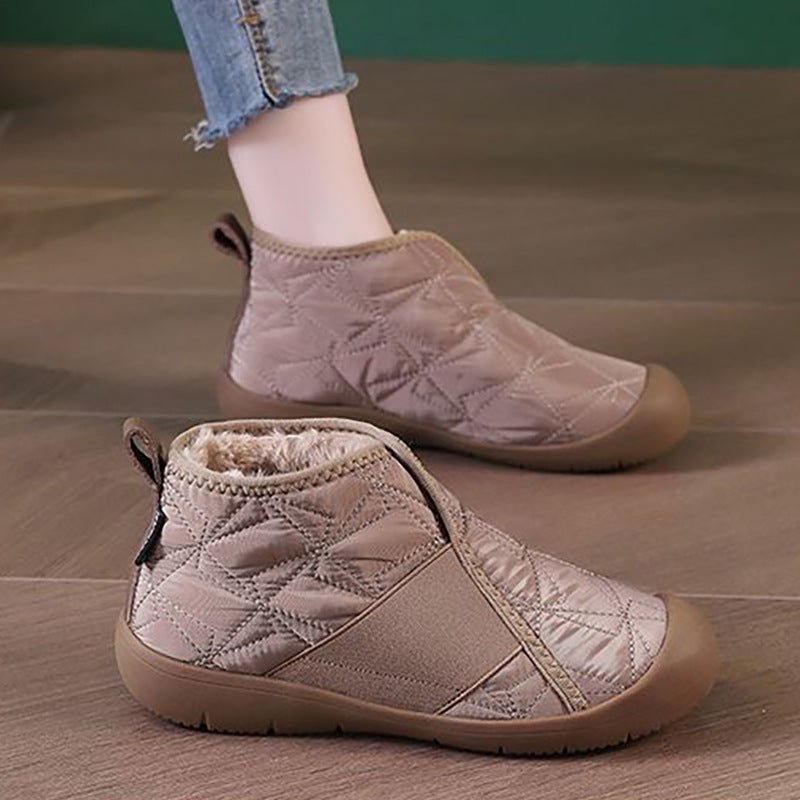 New Flat Snow Boots Winter Warm Non-slip Cotton Shoes Fashion Casual Waterproof Plush Ankle Boots | Luxury Home Accessories | Heulog Glow