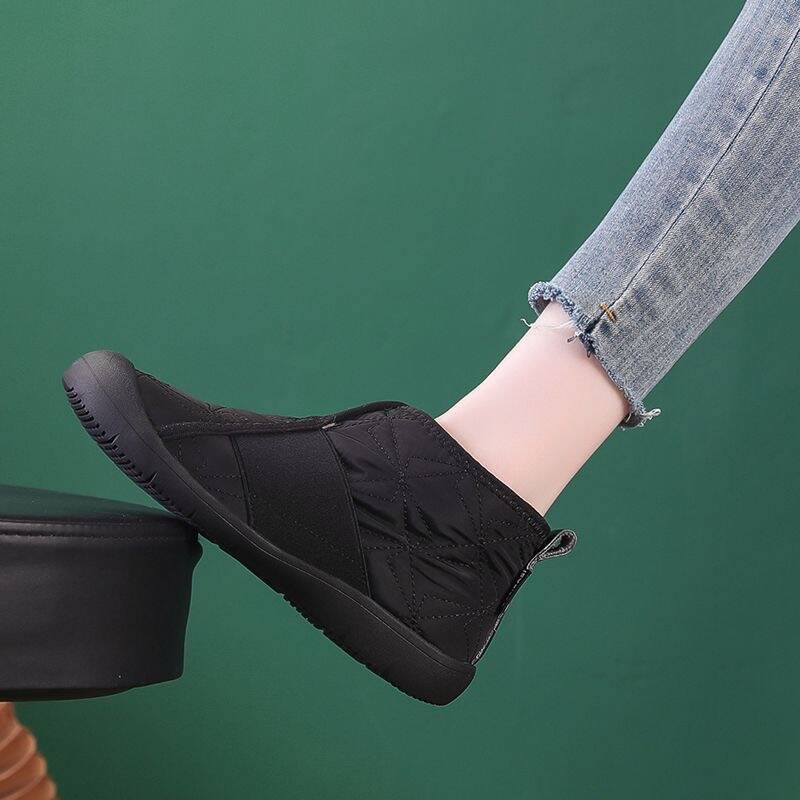 New Flat Snow Boots Winter Warm Non-slip Cotton Shoes Fashion Casual Waterproof Plush Ankle Boots | Luxury Home Accessories | Heulog Glow