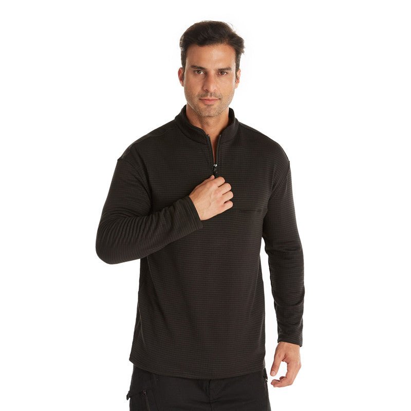 New Fleece Stand Collar Zipper Solid Pullover Shirt | Luxury Home Accessories | Heulog Glow