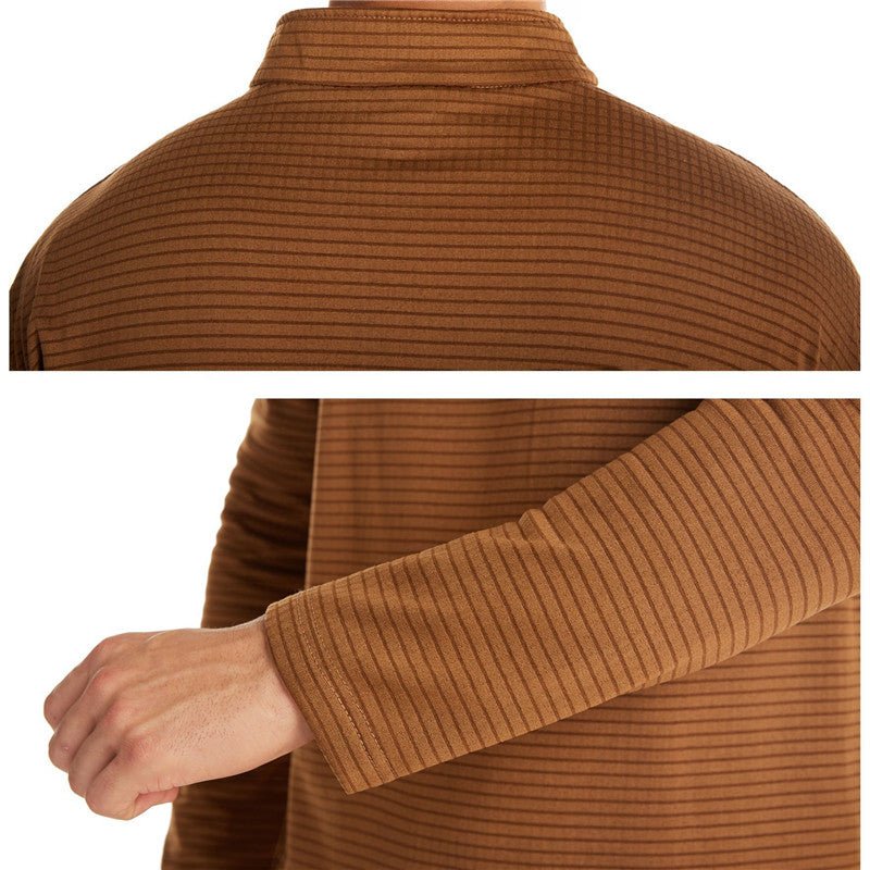 New Fleece Stand Collar Zipper Solid Pullover Shirt | Luxury Home Accessories | Heulog Glow