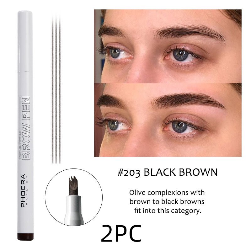 New Long Lasting Ultra-Fine Four-Comb Eyebrow Pencil | Luxury Home Accessories | Heulog Glow