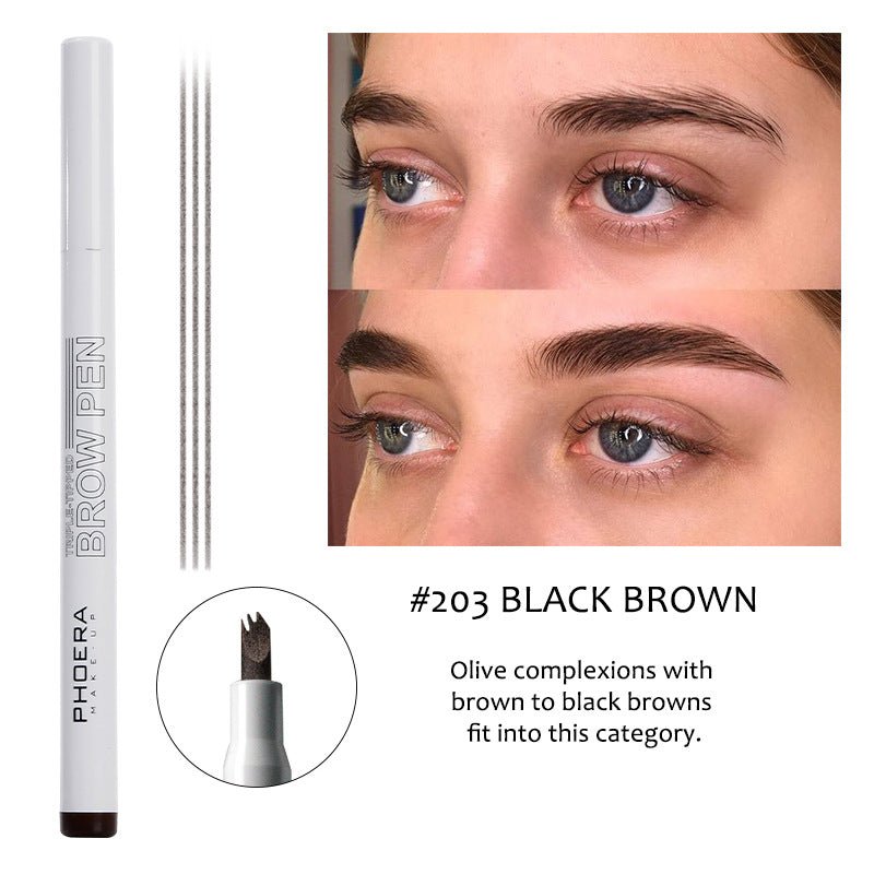 New Long Lasting Ultra-Fine Four-Comb Eyebrow Pencil | Luxury Home Accessories | Heulog Glow