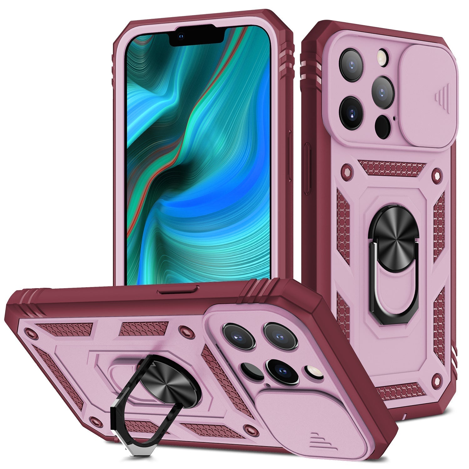 New Magnetic Mobile Phone Case With Sliding Window Bracket | Luxury Home Accessories | Heulog Glow