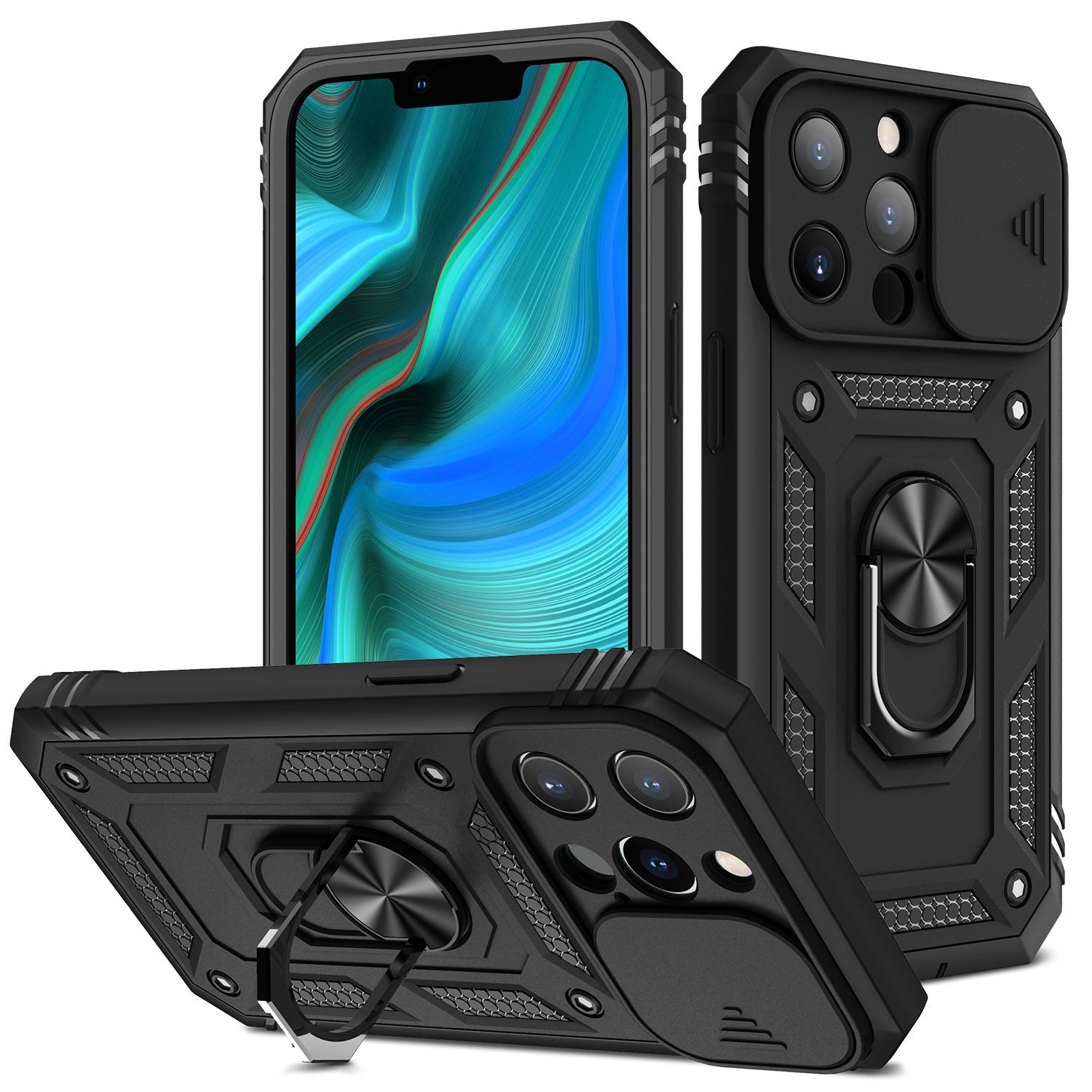 New Magnetic Mobile Phone Case With Sliding Window Bracket | Luxury Home Accessories | Heulog Glow