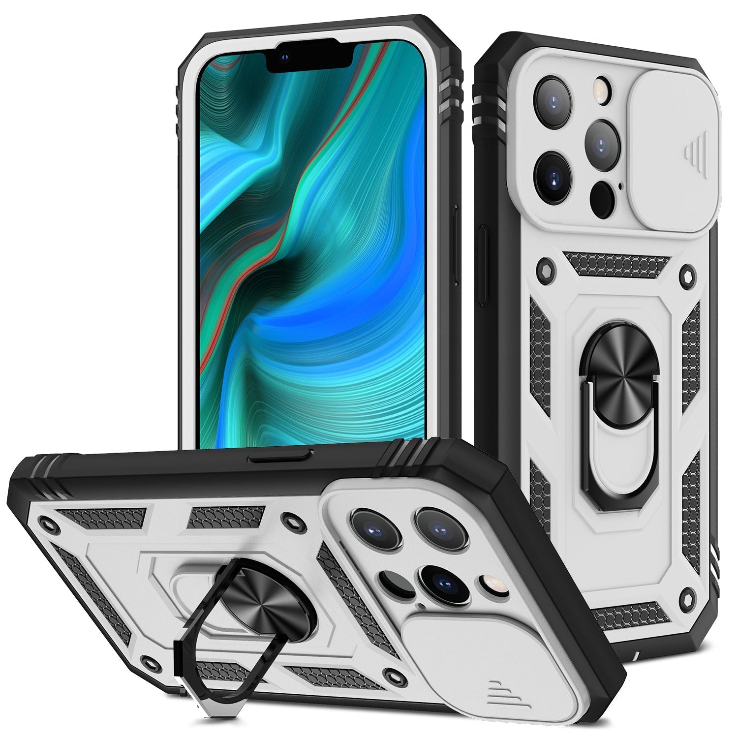 New Magnetic Mobile Phone Case With Sliding Window Bracket | Luxury Home Accessories | Heulog Glow