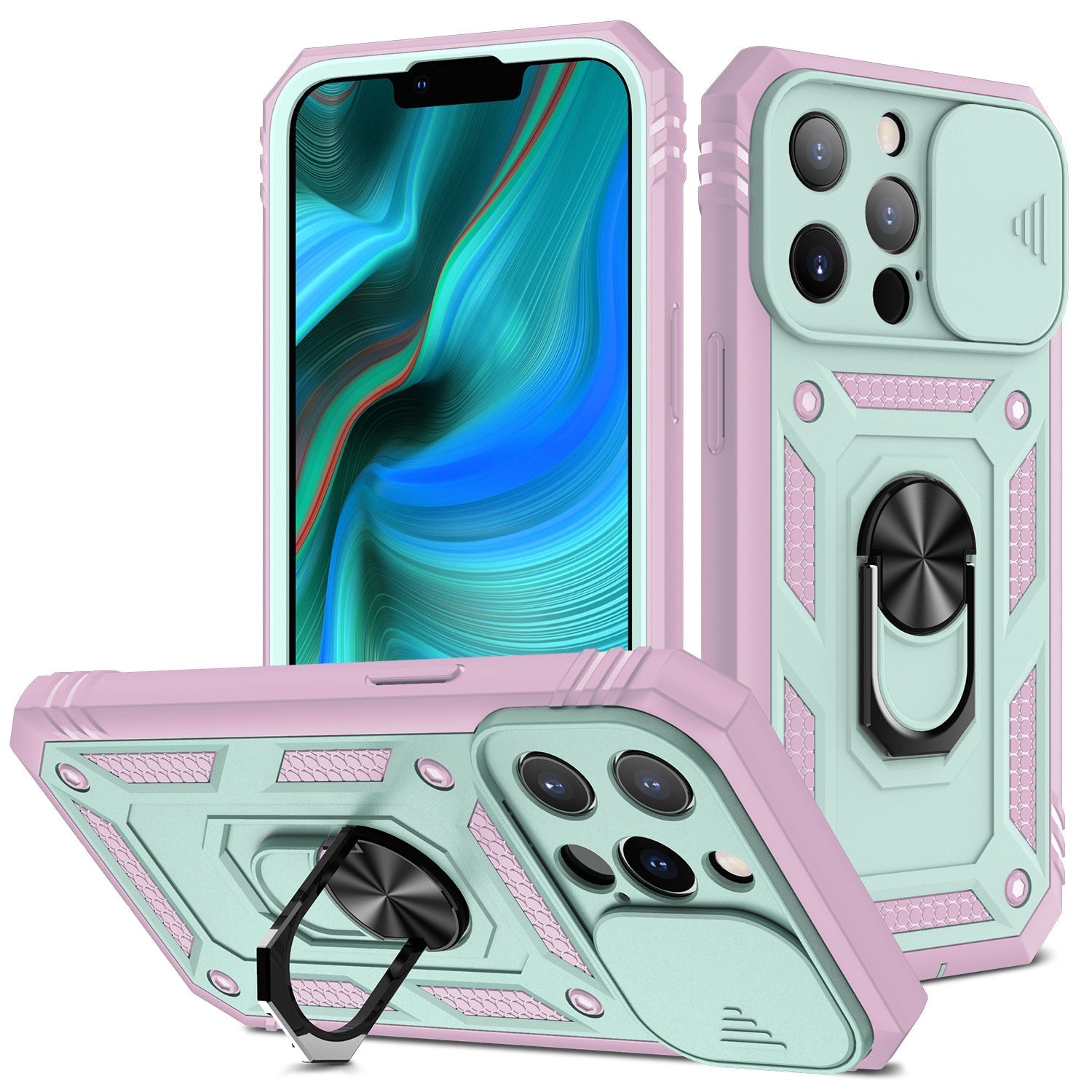 New Magnetic Mobile Phone Case With Sliding Window Bracket | Luxury Home Accessories | Heulog Glow