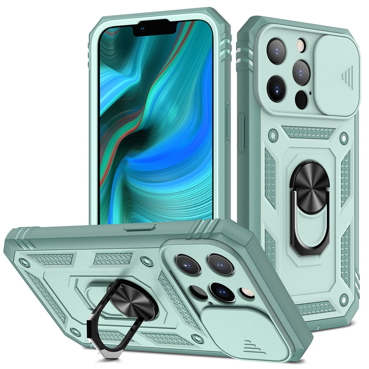 New Magnetic Mobile Phone Case With Sliding Window Bracket | Luxury Home Accessories | Heulog Glow