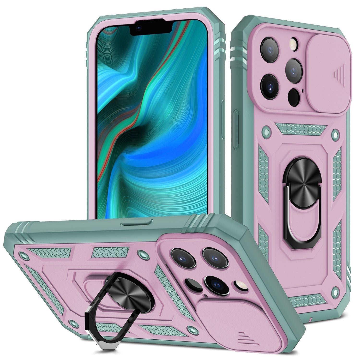 New Magnetic Mobile Phone Case With Sliding Window Bracket | Luxury Home Accessories | Heulog Glow