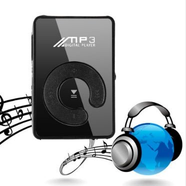 New Mini Fashion SD TF Mirror Portable MP3 Player Clip Media Player Sport Button Mp3 Music Player Walkman Lettore Black | Luxury Home Accessories | Heulog Glow