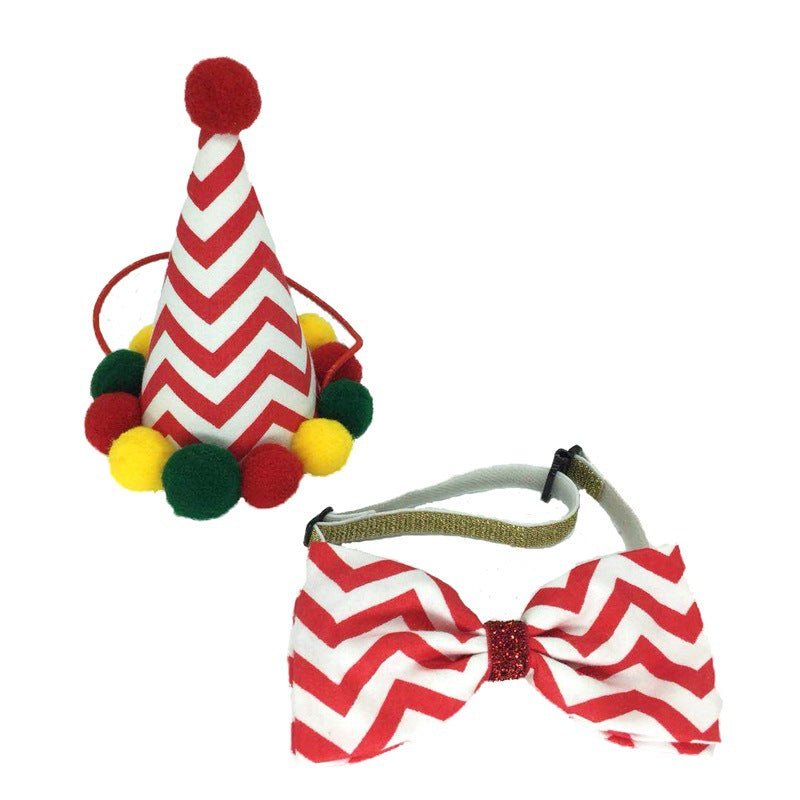 New Pet Christmas Ornament Hat Bow Tie | Luxury Home Accessories | Heulog Glow
