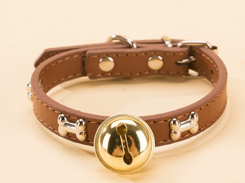 New Pet Claw Print Bone Alloy Bell Collar | Luxury Home Accessories | Heulog Glow