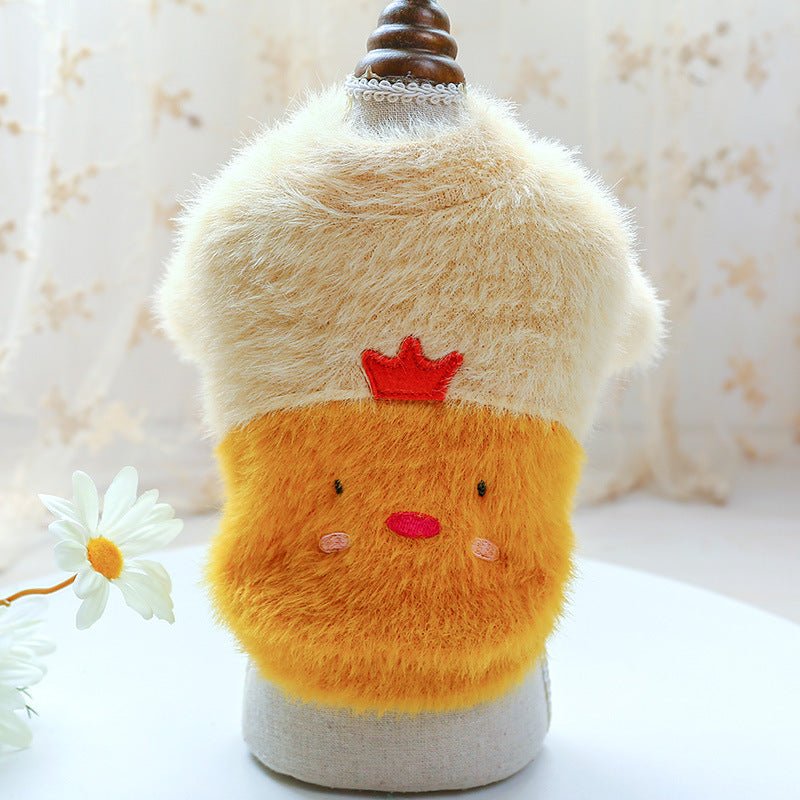 New pet clothing plush animal crew neck sweater | Luxury Home Accessories | Heulog Glow