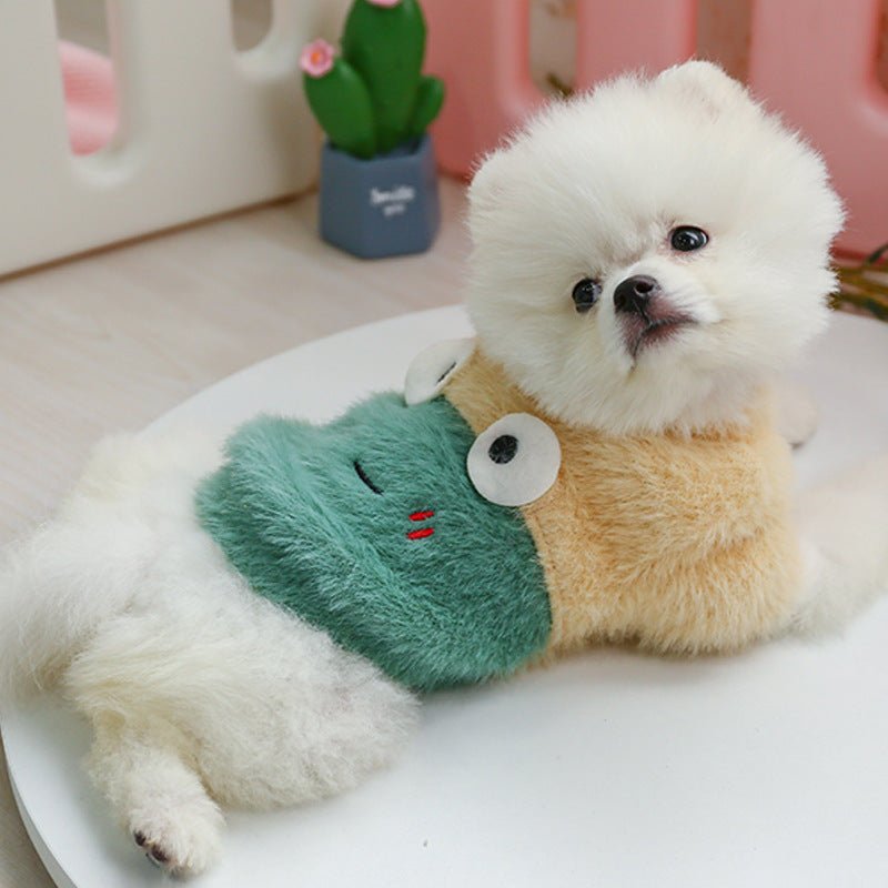 New pet clothing plush animal crew neck sweater | Luxury Home Accessories | Heulog Glow