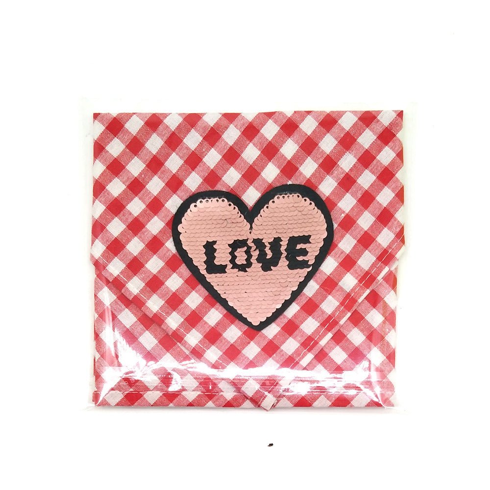 New Pet Dog Valentine's Day Triangle Towel | Luxury Home Accessories | Heulog Glow