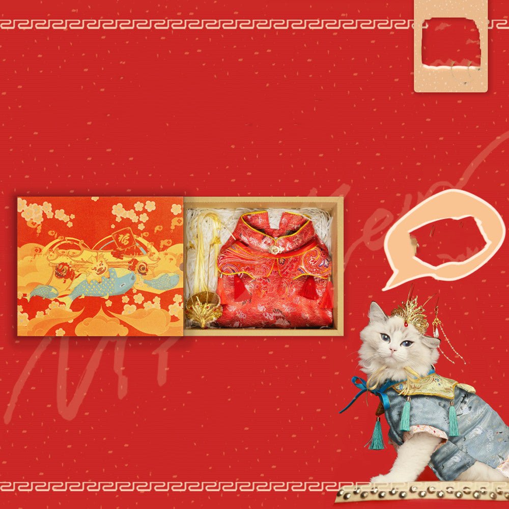 New Pet Hanfu Clothes Dress Gift Box | Luxury Home Accessories | Heulog Glow