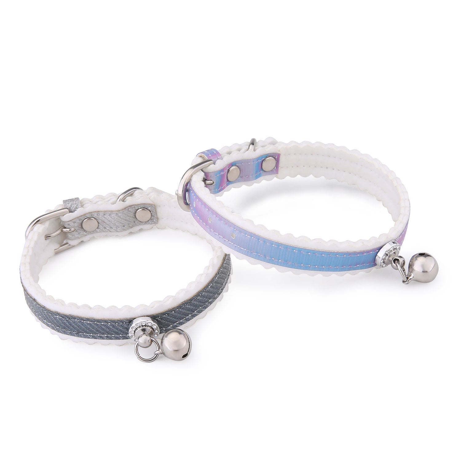 New Pet Traction Cat Collar Gradient Color Cat Bell Collar Pet Dog Collar | Luxury Home Accessories | Heulog Glow