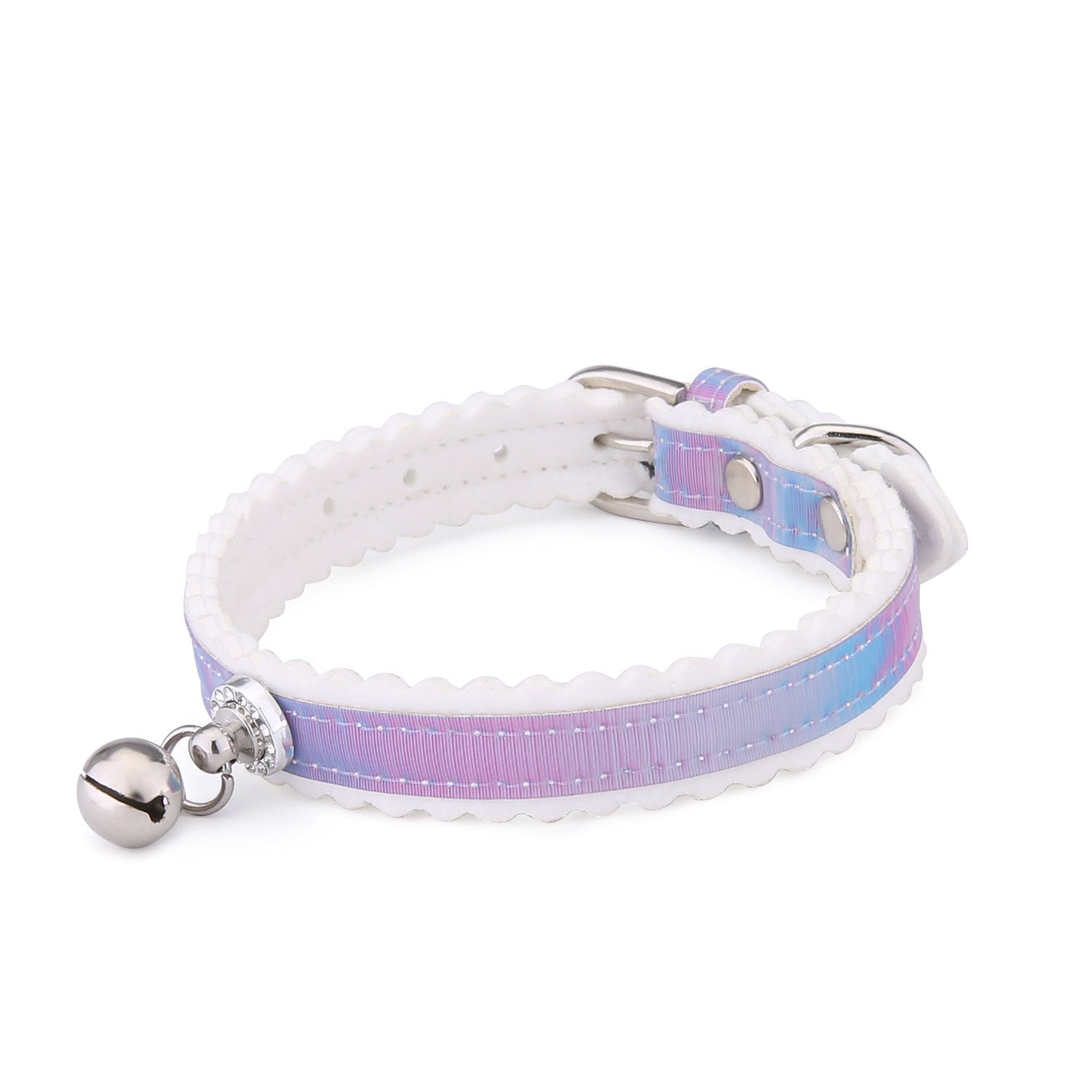New Pet Traction Cat Collar Gradient Color Cat Bell Collar Pet Dog Collar | Luxury Home Accessories | Heulog Glow
