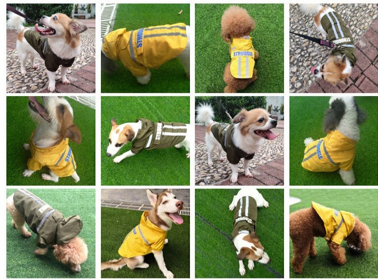 New Style Pet Raincoat With Reflective Strips | Luxury Home Accessories | Heulog Glow