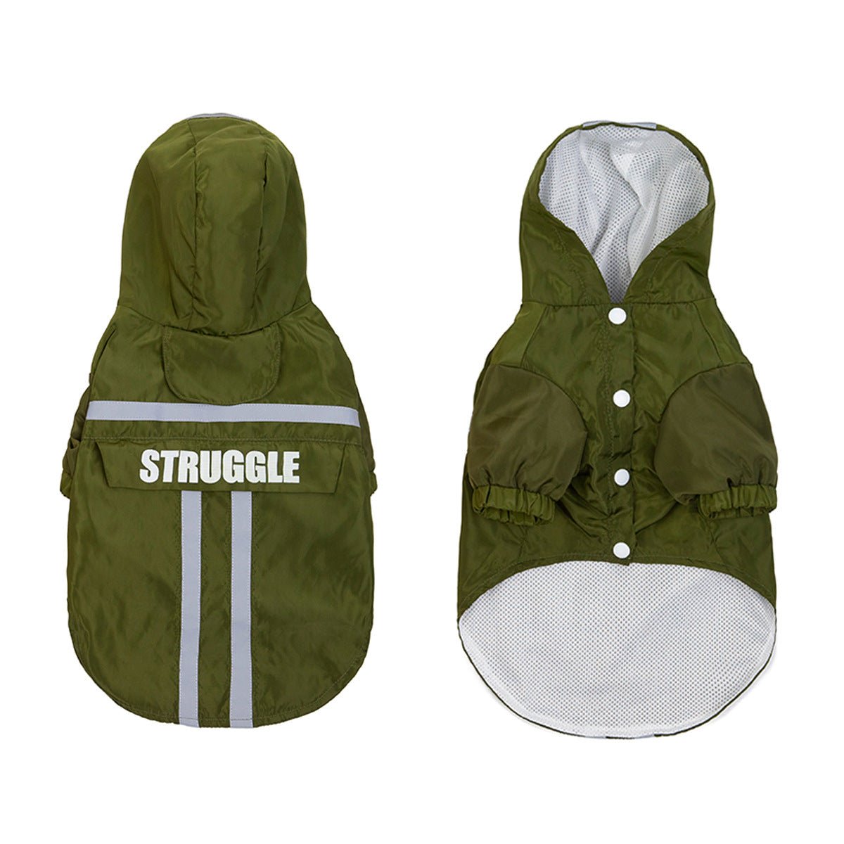 New Style Pet Raincoat With Reflective Strips | Luxury Home Accessories | Heulog Glow