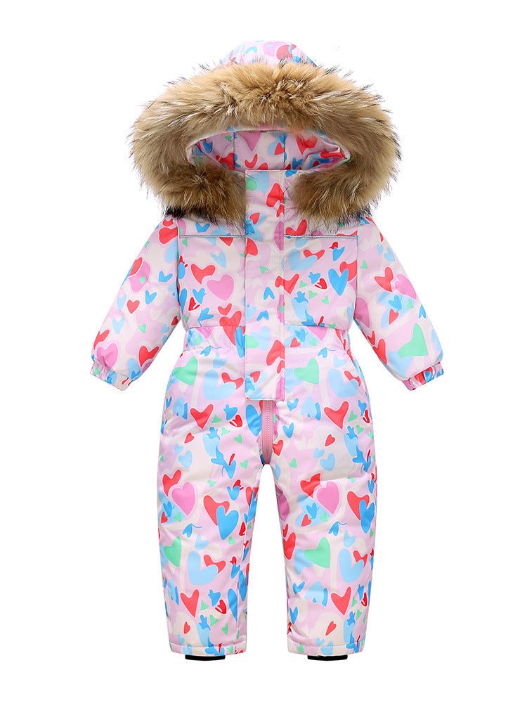 New-style Winter Down Jacket Thickened Children's One-piece Ski Suit | Luxury Home Accessories | Heulog Glow