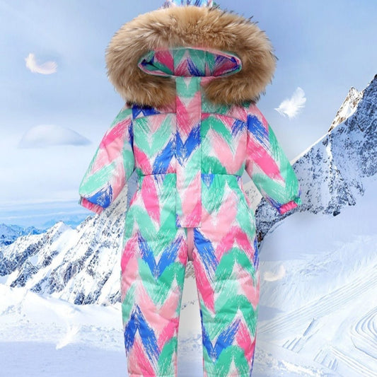 New-style Winter Down Jacket Thickened Children's One-piece Ski Suit | Luxury Home Accessories | Heulog Glow