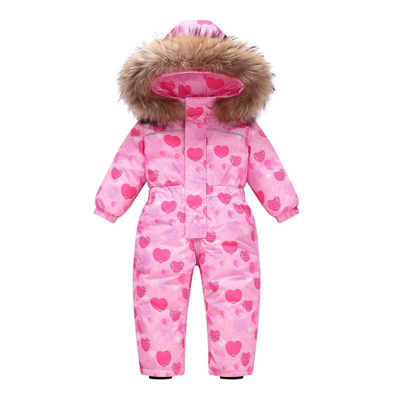 New-style Winter Down Jacket Thickened Children's One-piece Ski Suit | Luxury Home Accessories | Heulog Glow