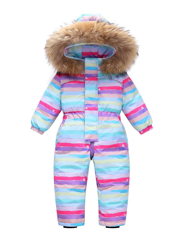 New-style Winter Down Jacket Thickened Children's One-piece Ski Suit | Luxury Home Accessories | Heulog Glow