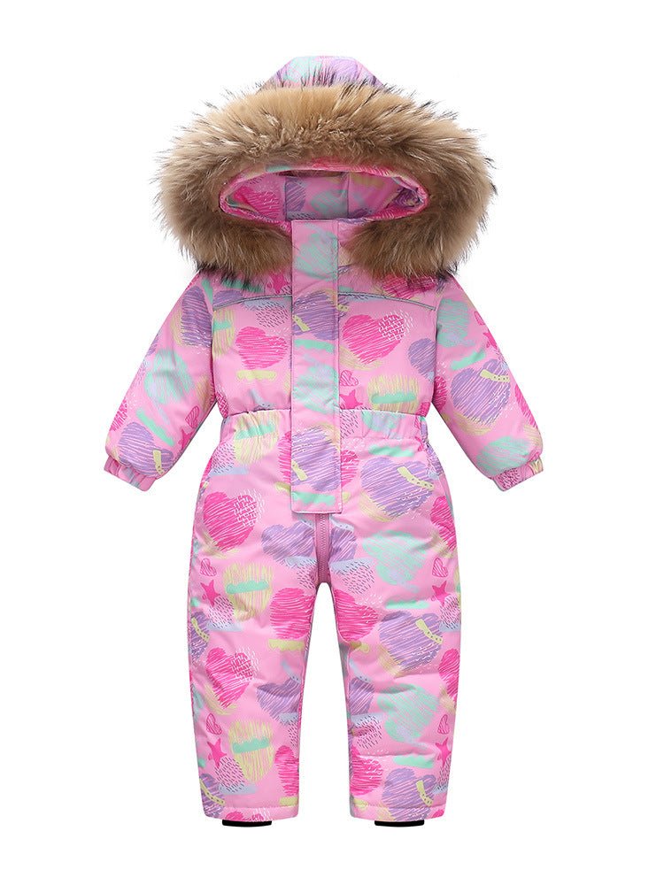 New-style Winter Down Jacket Thickened Children's One-piece Ski Suit | Luxury Home Accessories | Heulog Glow