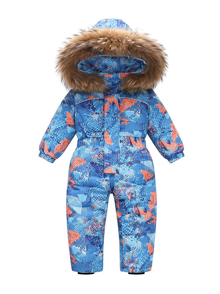 New-style Winter Down Jacket Thickened Children's One-piece Ski Suit | Luxury Home Accessories | Heulog Glow
