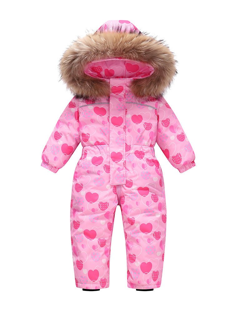New-style Winter Down Jacket Thickened Children's One-piece Ski Suit | Luxury Home Accessories | Heulog Glow