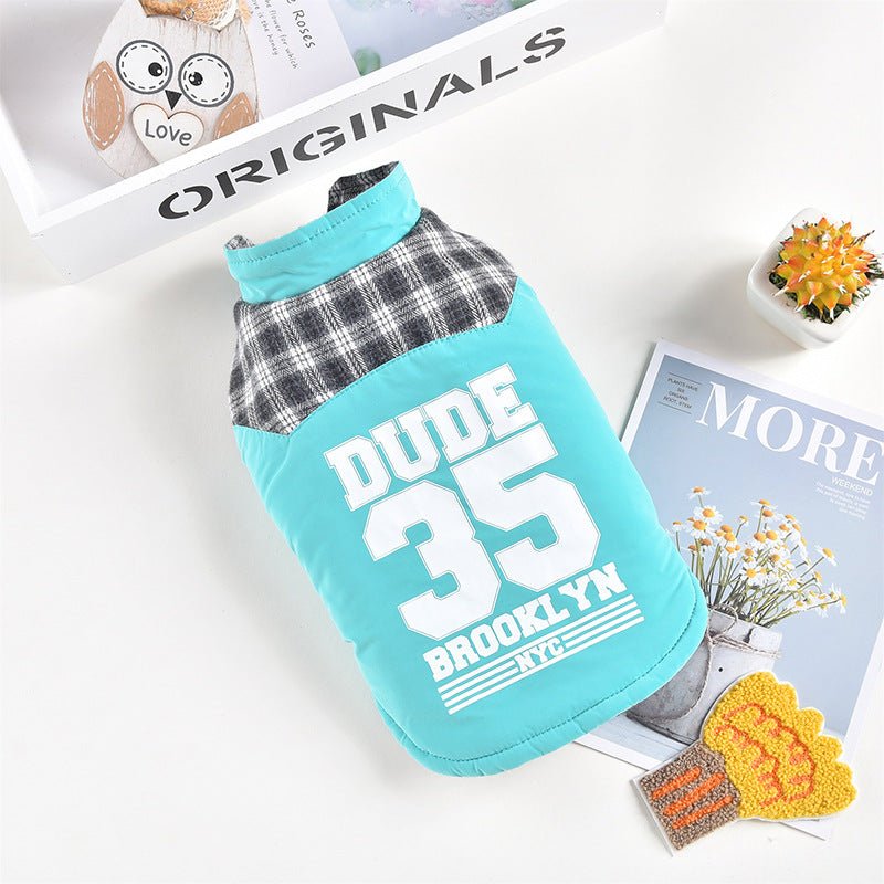 New Teddy Pet Plaid Vest Jacket For Autumn And Winter | Luxury Home Accessories | Heulog Glow