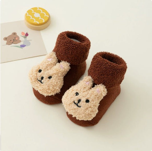 Newborn Baby Socks Terry Fleece-lined Thickened Autumn And Winter Style | Luxury Home Accessories | Heulog Glow