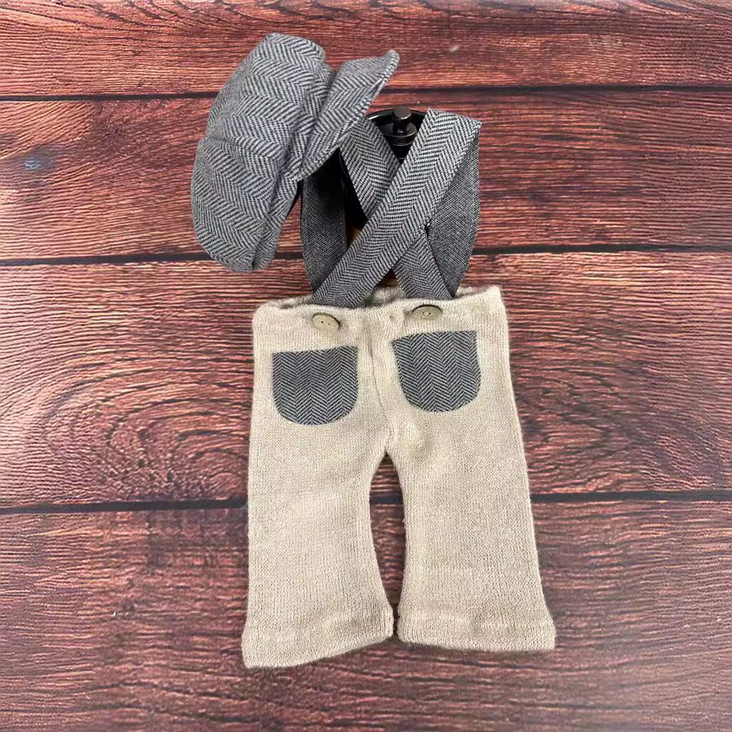 Newborn Photography Clothing Props Children's Hat Overalls Set | Luxury Home Accessories | Heulog Glow